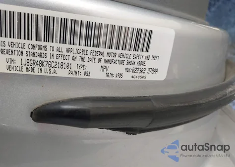 2006 Jeep Grand Cherokee Laredo z USA, uszkodzony, nr VIN 1J8GR48K76C218101